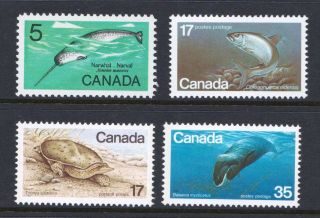 Canada 1979 - 1980 Endangered Wildlife Fish Whales - Mnh Set - Cat £1.  70 - (67)