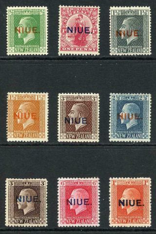 Niue Sg38/43 1920 Set Of 6 M/m