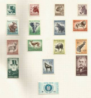 South Africa Republic 1954 And Fresh Lightly Mounted Set To 10/ -