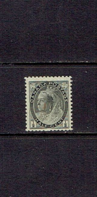 Canada - 1898 Queen Victoria 1/2 Cent Numeral - Scott 74 - Mnh