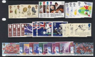 Gb Great Britain 1988 Commemoratives Complete Never Hinged