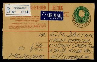 Dr Who 1966 Australia Brisbane Bulk Registered Airmail To Melbourne E69101