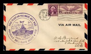 Dr Jim Stamps Us Providence Am 1 First Flight Air Mail Cover 1932