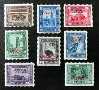 Italian Colonies Somalia,  1934 Abruzzi Issue,  Sc.  156 - 163 Hinged