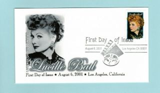 U.  S.  Fdc 3523 Fpmg Cachet - Honoring Lucille Ball Legends Of Hollywood