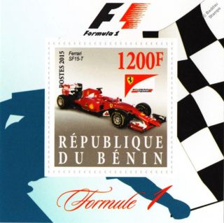 2015 Ferrari Sf15 - T Formula 1 F1 Grand Prix Racing Car Stamp