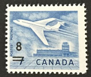 Canada 1964 8c.  On 7.  Douglas Dc - 9 Sg556 Mnh