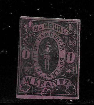 Hick Girl Stamp - German Local Post Hamburg Stamp Y2877