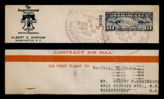 Dr Who 1926 Philadelphia Pa First Flight Air Mail C131067