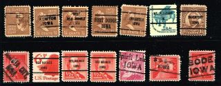 Liquidation 50 Old Usa Precancel Stamp.  - P - 413