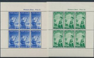 Lk79227 Zealand Scouts Health Stamps Sheets Mnh