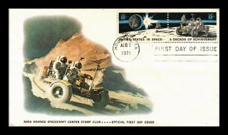 Dr Jim Stamps Us Decade Of Space Achievement Combo Fdc Cover Houston