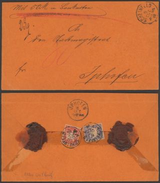 Germany Bavaria 1898 - Registered Cover Scheinfeld 36185/28