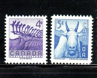 Canada 360 - 361 1955 National Wildlife Week Vf Nh O.  G