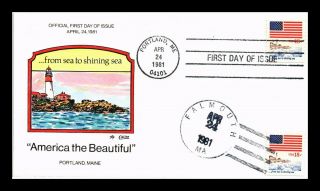 Dr Jim Stamps Us Sea To Shining Sea America The Fdc Hand Colored Cover