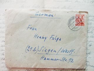 Pow Letter By German - Pow Camp Hammelburg - Terrible Circumstances 1947