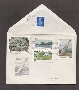 Great Britain Gugh Island Fdc,  Local Post Stamps,  Two Covers,  St.  Agnes Island