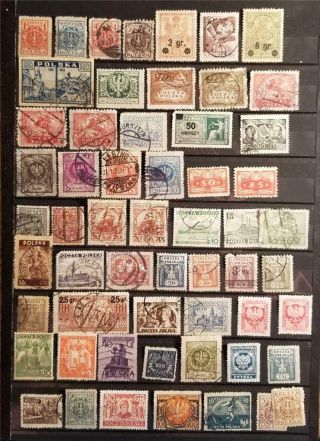 Poland High Value Early Stamp Lot E2067
