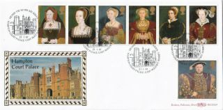(28506) Gb Benham Fdc Blcs124 Great Tudor Henry Viii Hampton Court 1997