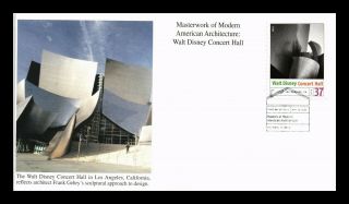 Dr Jim Stamps Us Walt Disney Concert Hall Modern Architecture Fdc Cover Mystic