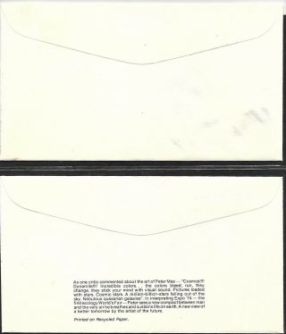 USA 1974,  5 FIRST DAY COVERS,  COSMIC JUMPER 2
