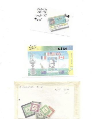 Small Selection Of Mnh,  Sol Islands Sets,  Singles And Souvenir Shts - See