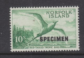 Norfolk Islands 1960 Sg 36s Specimen Overprint Lightly Mounted
