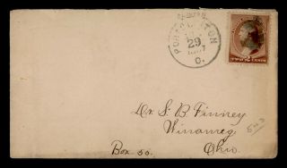 Dr Who 1887 Port Clinton Oh Fancy Cancel To Winameg Oh E50177