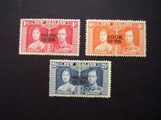 Cook Islands 1937 Coronation Stamp Set (lot 939)