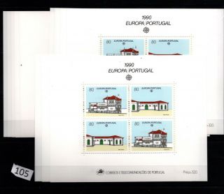 // 13x Portugal - Mnh - Art - Architecture - Europa Cept 1990