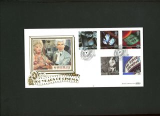 1996 100 Years Of Going To The Pictures Benham Gold 500 Series Official Fdc