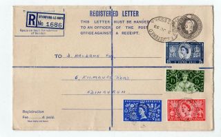 Gb - Essex: 1953 Coronation First Day Cover On Registered Envelope (c45620)