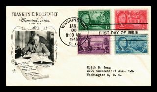 Dr Jim Stamps Us Franklin D Roosevelt First Day Cover Combo Art Craft