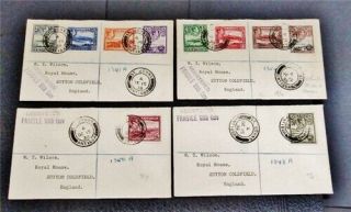 Nystamps British Antigua Stamp Early Wilson Covers Paid: $400