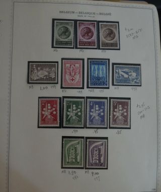 4 Pages Of Belgium Stamps,  Back Of The Book - Mh (13)