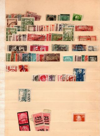 Unsearched Germany Stamp Lot,  Saargebiet,  Sarre,  Incl.  Overprints