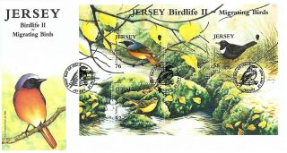 2008 Jersey Birds Miniature Sheet (1) On Fdc