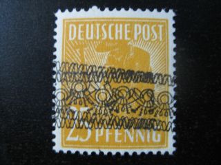 Germany Mi.  45i Dd Mnh Double Overprint Stamp Cv $14.  50