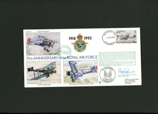 1993 75th Anniversary Of The Raf Signed Air Vice Marshal P T Squire