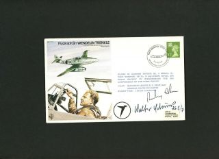 1981 Raf Cover Signed Oberleutnant Walter Schuck Knights Cross & Oak Leaves