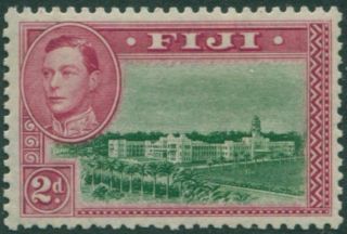 Fiji 1938 Sg255a 2d Government Offices Kgvi P12 Mnh