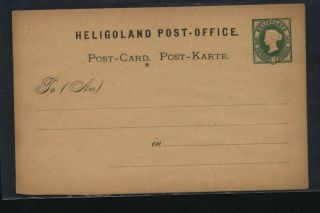 Heligoland Postal Card Green Ms0121