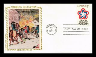 Dr Jim Stamps Us American Revolution Bicentennial Colorano Silk Fdc Cover