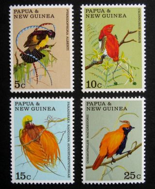 Papua Guinea 1970 Birds.  Complete Set Of 4 Stamps.  Mnh