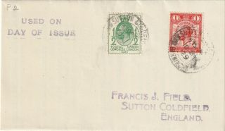 1929,  1/2 D & 1d,  Postal Union Congress,  10th May F,  D,  C.