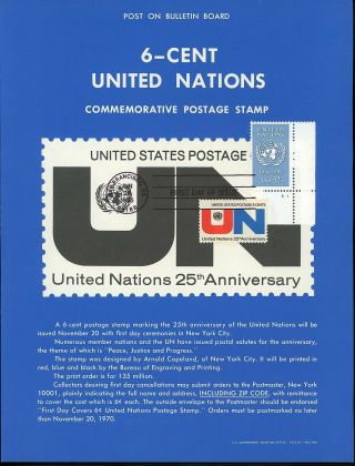 Ranto Cachet Us Fdc 2974 On 1419 Unofficial Souvenir Page United Nations 1995