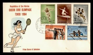 Dr Who 1964 San Marino Olympic Games Fdc C127382