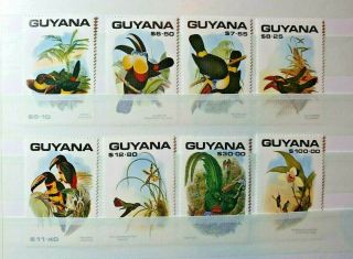 Birds Wildlife Set Vf Mnh $5.  10 - $100 Gb Uk Guyana Guyane B301.  14 Start 0.  99$