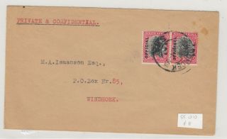 South West Africa Official Windhoek Cover Postal History J6045
