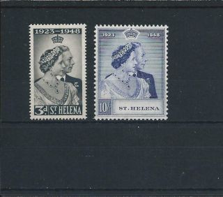 St Helena 1948 Rsw Pair Mm Sg 143/4 Cat £28